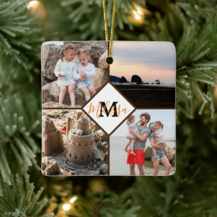 Personalised photo memory ceramic ornament