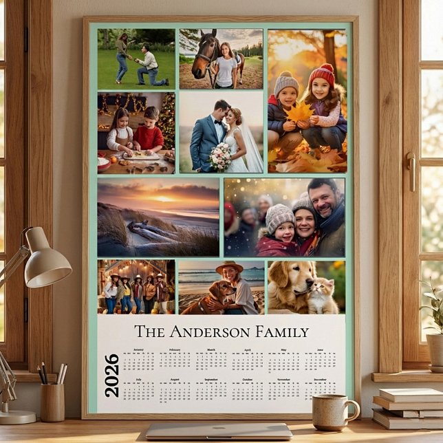 Personalised Photo memory collage 2026 calendar Poster (Creator Uploaded)