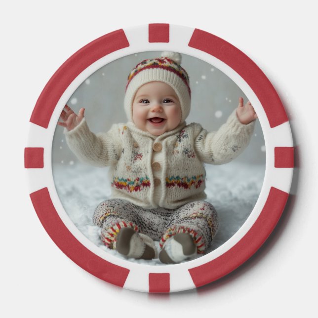 Personalised Photo Memory Keepsake Poker Chips (Front)