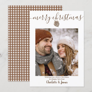 Personalised Photo Merry Christmas Holiday Card