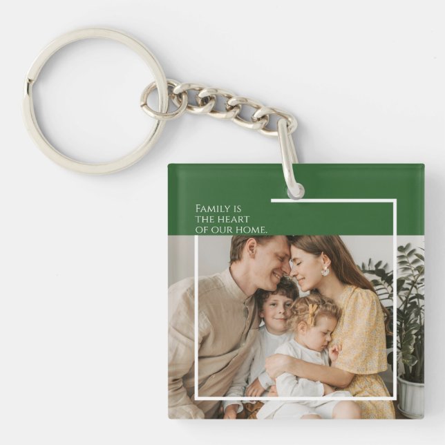 Personalised Photo & Message Acrylic Keychain (Front)