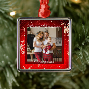 Personalised photo metal ornament
