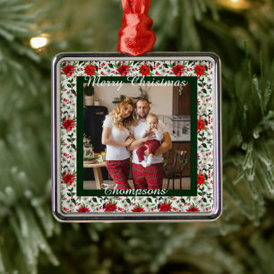 Personalised photo metal ornament