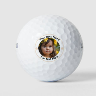 Personalised Photo Modern Create Template Golfer G Golf Balls