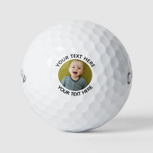 Personalised Photo Modern Create Template Golfer  Golf Balls