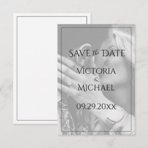 Personalised Photo Modern Save the Date