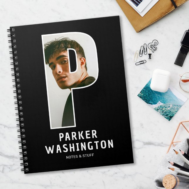 Personalised Photo Monogram Notebook (Creator Uploaded)