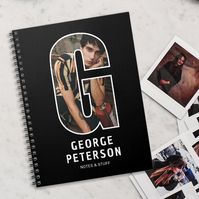 Personalised Photo Monogram Notebook (Creator Uploaded)