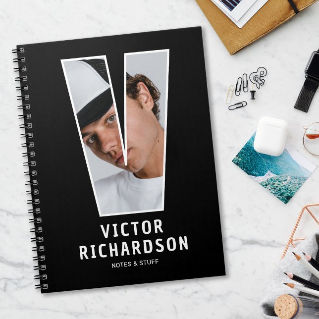 Personalised Photo Monogram Notebook (Creator Uploaded)