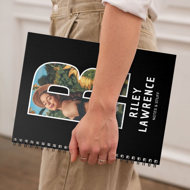Personalised Photo Monogram Notebook (Creator Uploaded)