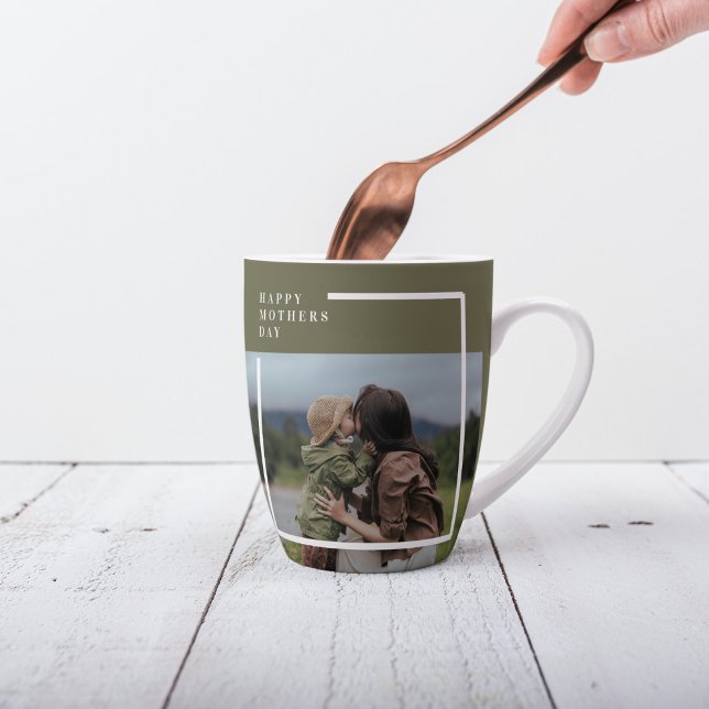 Personalised Photo Mothers Day Gift Latte Mug (Creator Uploaded)