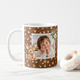 Personalised Photo Mug | Custom Name & Deer Design