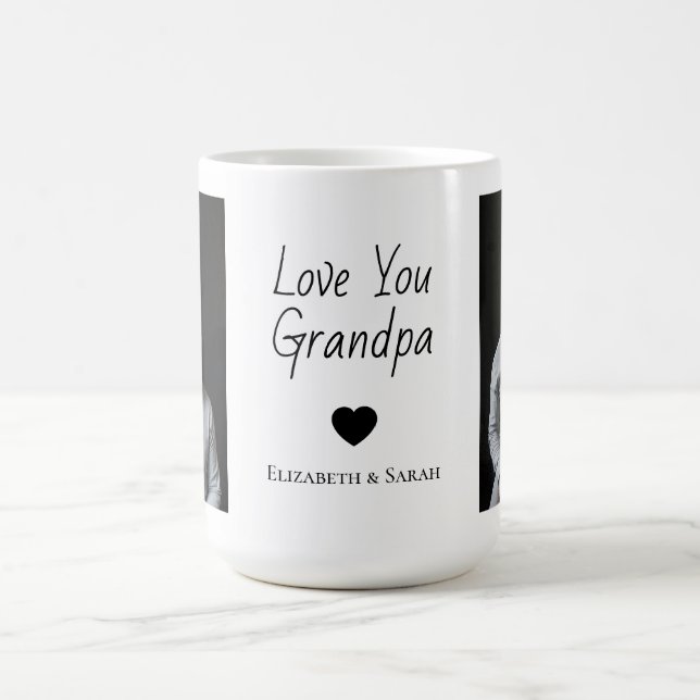 Personalised Photo Mug – Love You Grandpa (Center)
