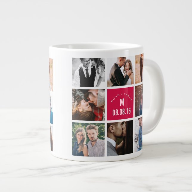 Personalised Photo Mug Married Photos (Front Right)