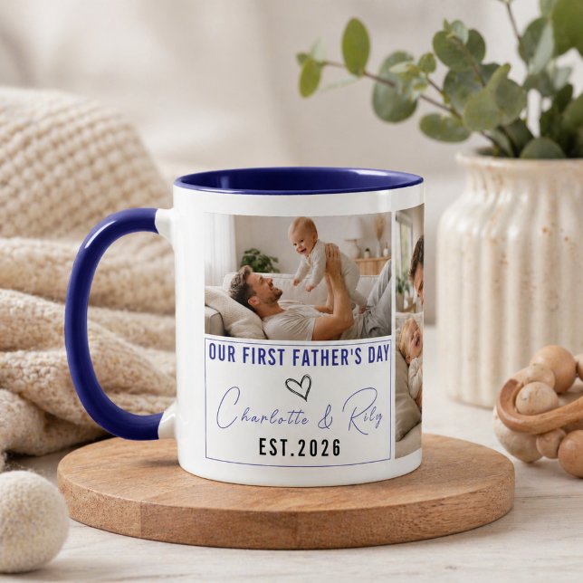 Personalised Photo Mug – Our First Father’s Day (Personalized Photo Mug – Our First Father’s Day)