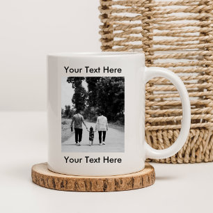 Personalised Photo Mug With Text