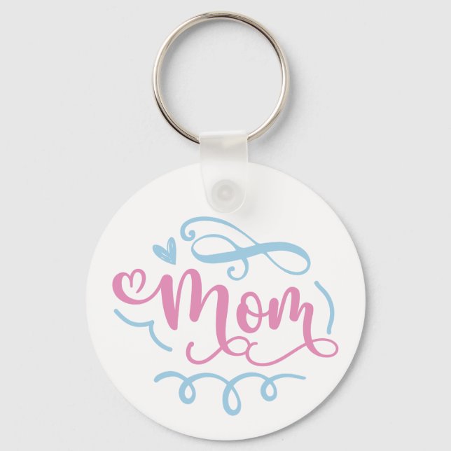 Personalised Photo Mum Key Ring (Front)