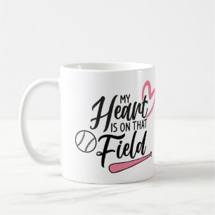 Personalised Photo "My Heart is on that Field" Mug