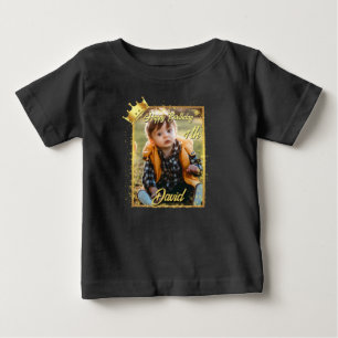Personalised Photo Name Boy Birthday Baby T-Shirt