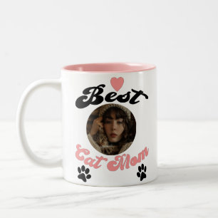 Personalised Photo & Name Coffee Mug For Cat Mum