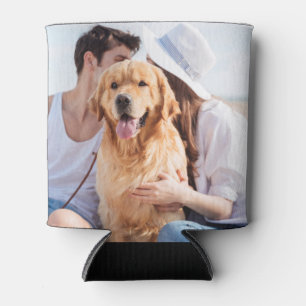 Personalised Photo Name Date Wedding Can Cooler