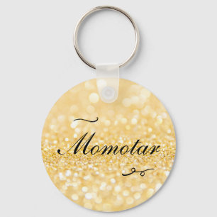Personalised Photo & Name Golden style Key Ring