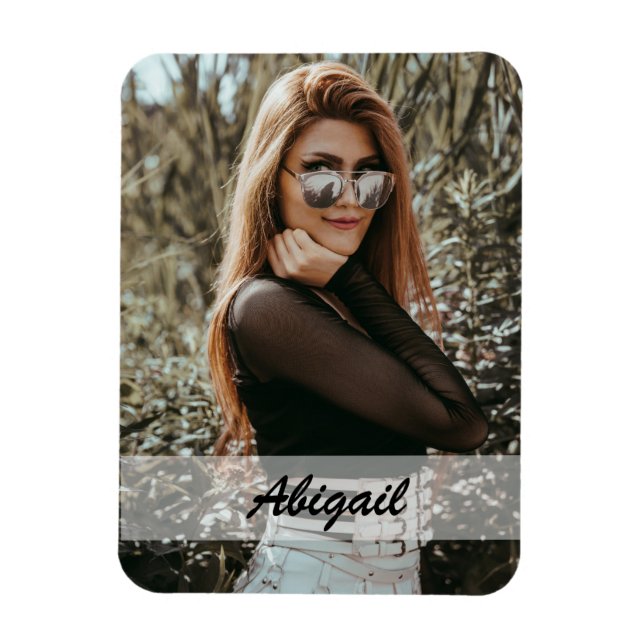 Personalised Photo & Name Magnet (Vertical)