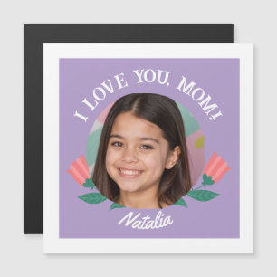 Personalised Photo Name Mother's Day I Love You Magnetic Invitation