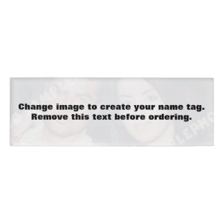 Personalised photo name tag. Make your own! Name Tag