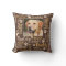 Personalised Photo Names | Brown Dog Throw Pillow