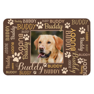 Personalised Photo Names   Dog Magnet