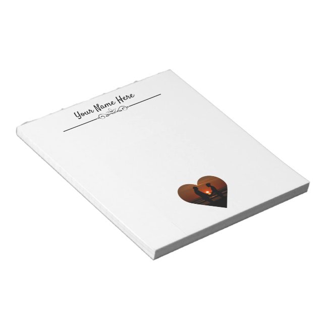 Personalised Photo Notepad With Name (Angled)