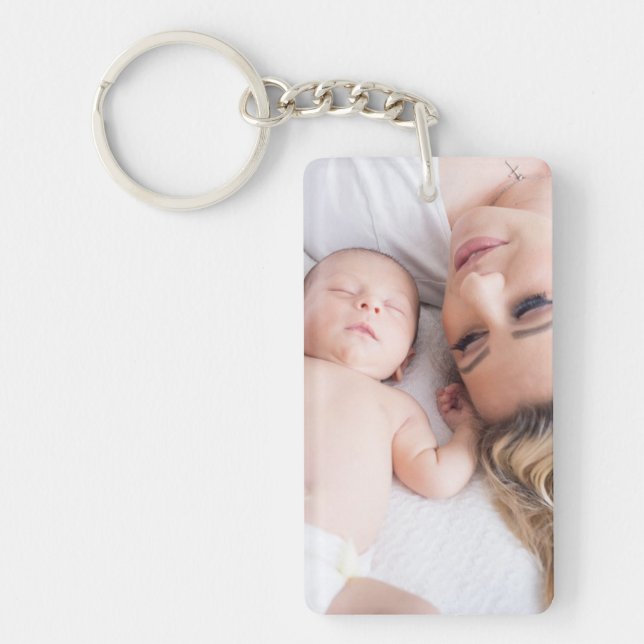 Personalised Photo of Family  Key Chain (Front)