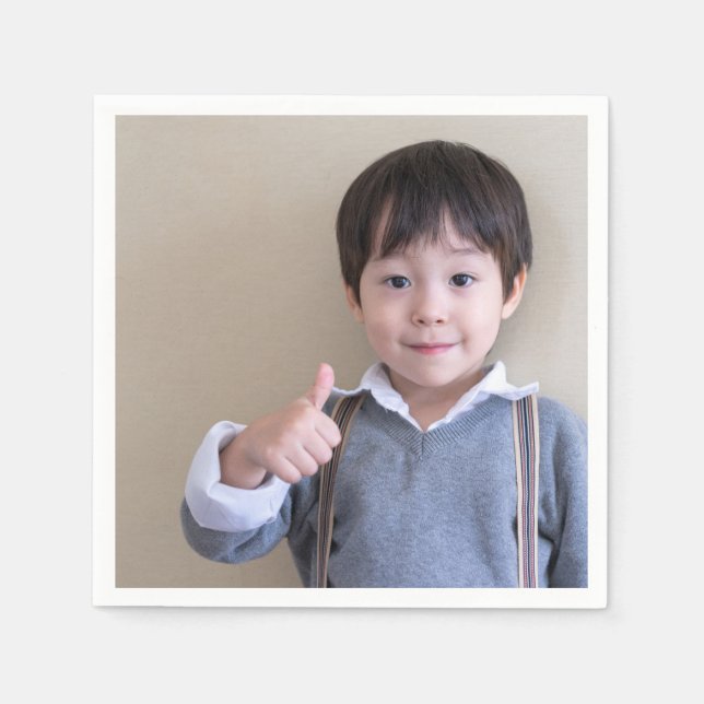 Personalised Photo or Image Napkin (Front)