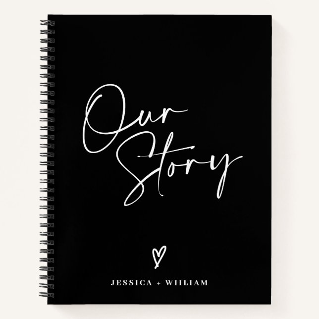 Personalised Photo Our Story Couple Journal (Front)