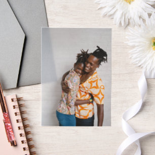 Personalised Photo Overlay Vellum Invitations