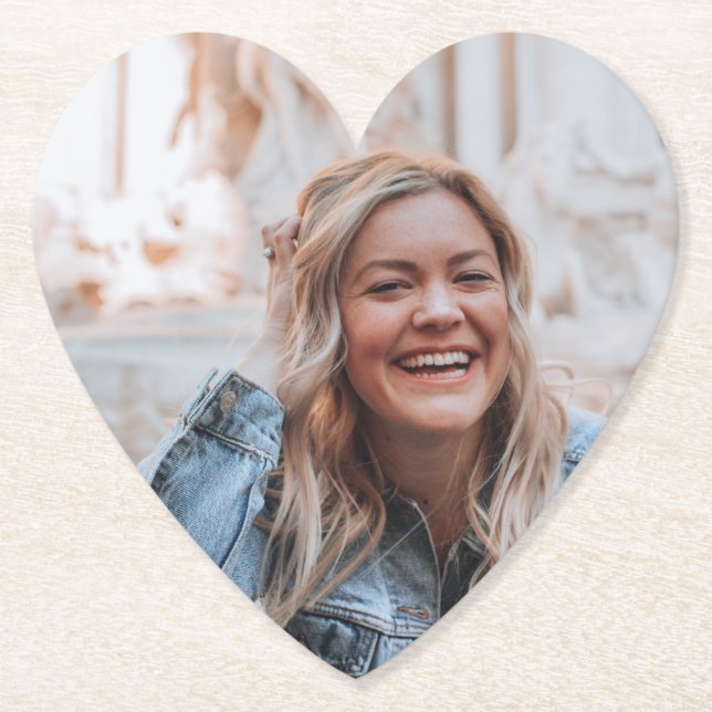 Personalised Photo Paper Coaster (Front)