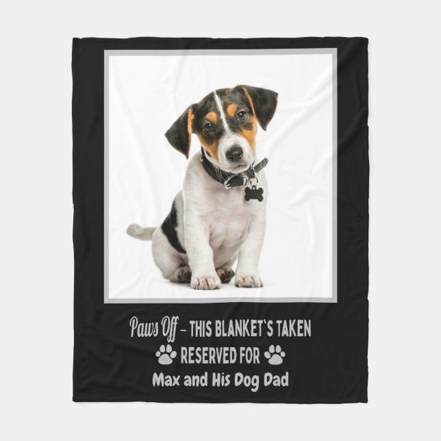 Personalised Photo Pet Dog  Fleece Blanket (Front)