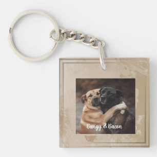 Personalised photo pet dog Lover Keychain