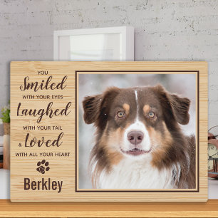 Personalised Photo Pet Loss Dog Memorial Plaque