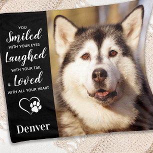 Personalised Photo Pet Memorial Fleece Blanket