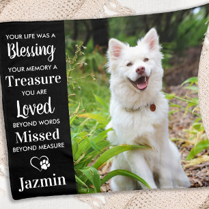 Personalised Photo Pet Memorial Fleece Blanket