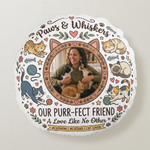 Personalised Photo Pillow For Cat Mum
