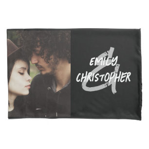 Personalised Photo Pillow with Names Pillowcase