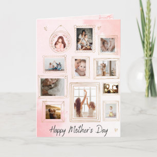 Personalised Photo Pink Mother's Day Card