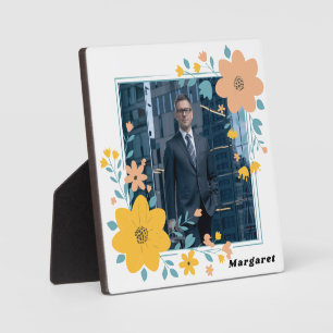 Personalised Photo Plaque with Name and Easel Stan