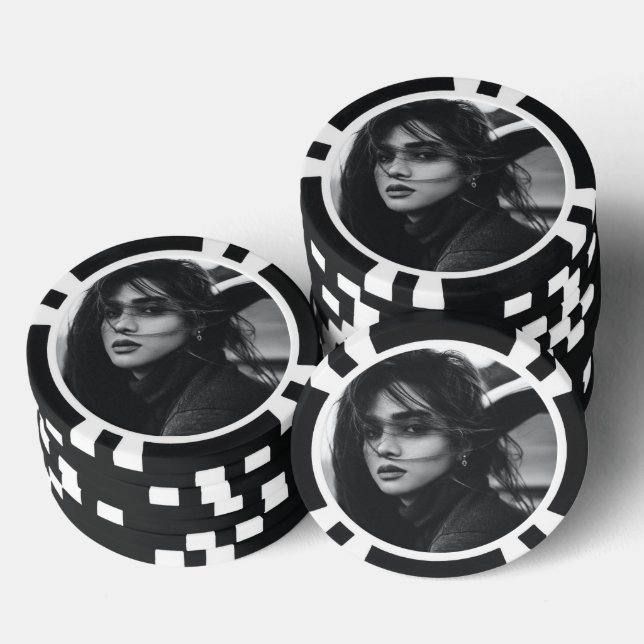 Personalised Photo Poker Chips (Stack)