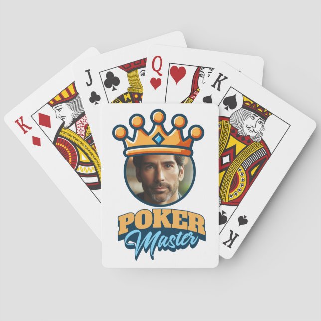 Personalised Photo Poker Master Customised Gift Playing Cards (Back)