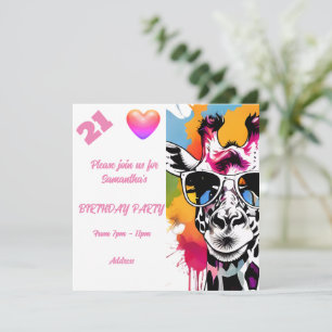 Personalised Photo Postcard Birthday Invitation