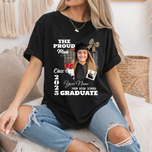 Personalised Photo, Proud Mum of a 2025 Graduate T-Shirt